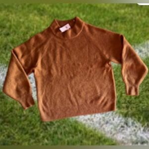Gap crew  neck sweater GAP Sweater Unisex Size L RN 54023 Retro Knitting Brown